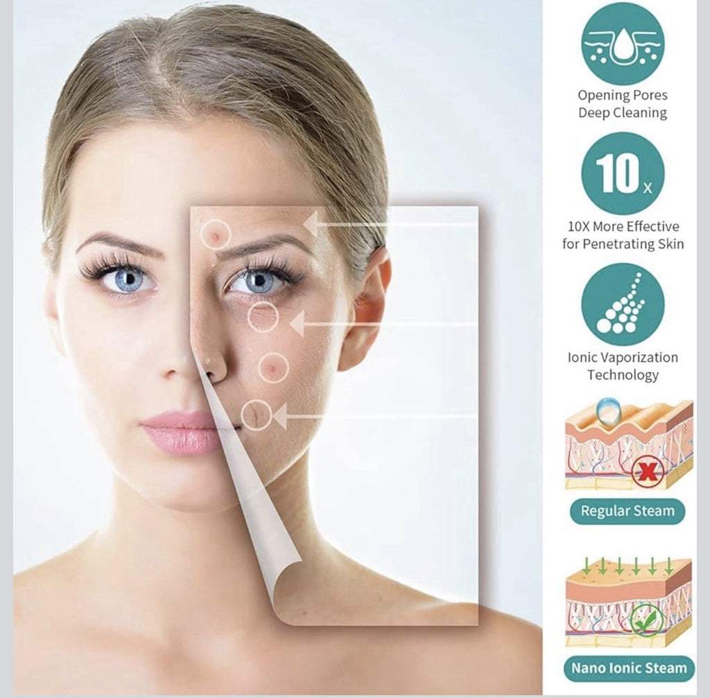 nano ionic facial steamer, Portable Facial Steamer With 360° Rotatable Arm5
