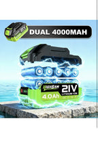 Cordless Pressure Washer - 1500PSI 2.6GPM, 400W Brushless Motor, 2X4000Mah Batte3