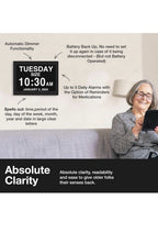 American Lifetime New 2026 Dementia Clock Large for Seniors, Digital Clock4