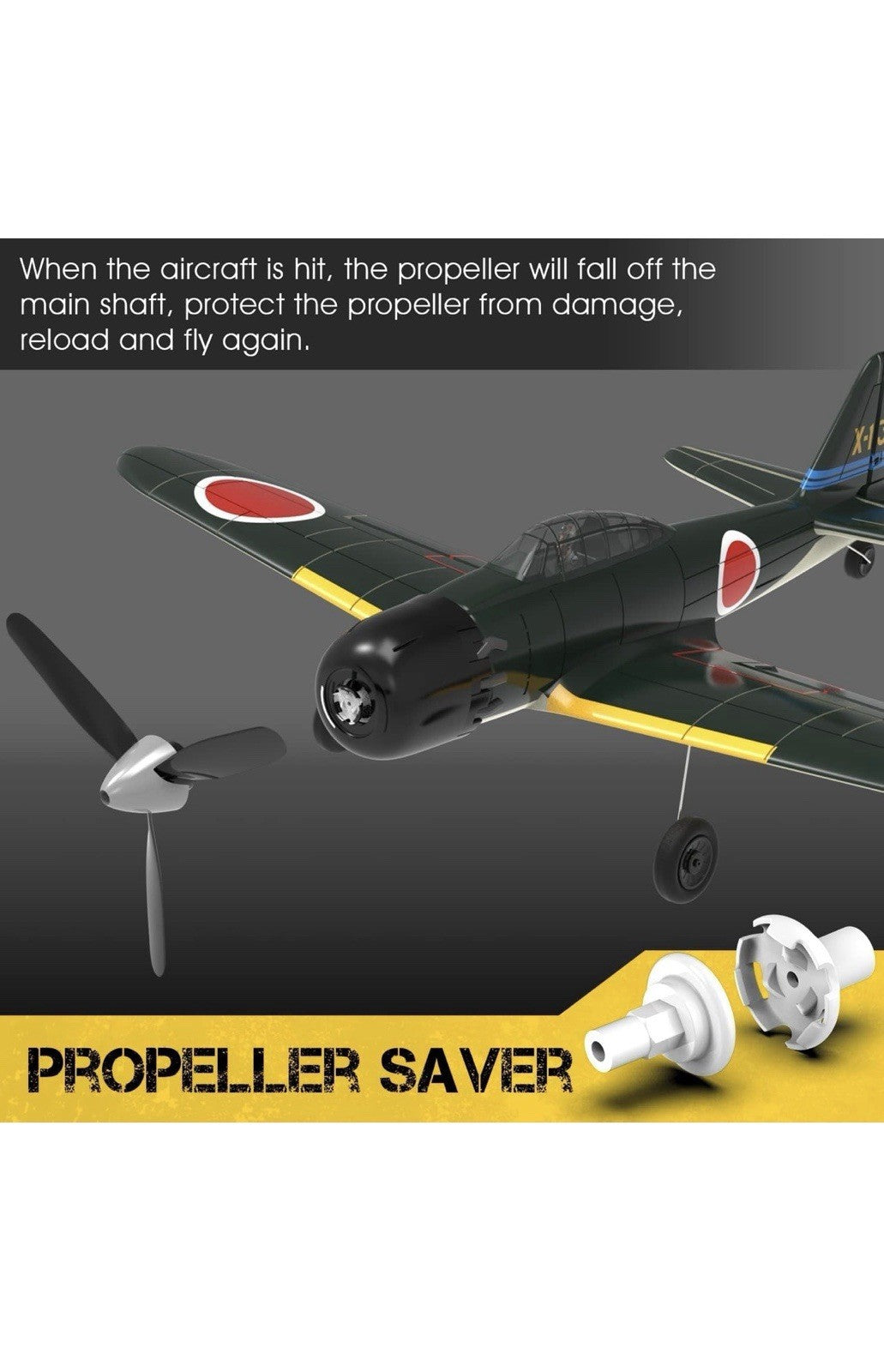 VOLANTEXRC Avión RC para principiantes, avión RC de la Segunda Guerra Mundial 4C5