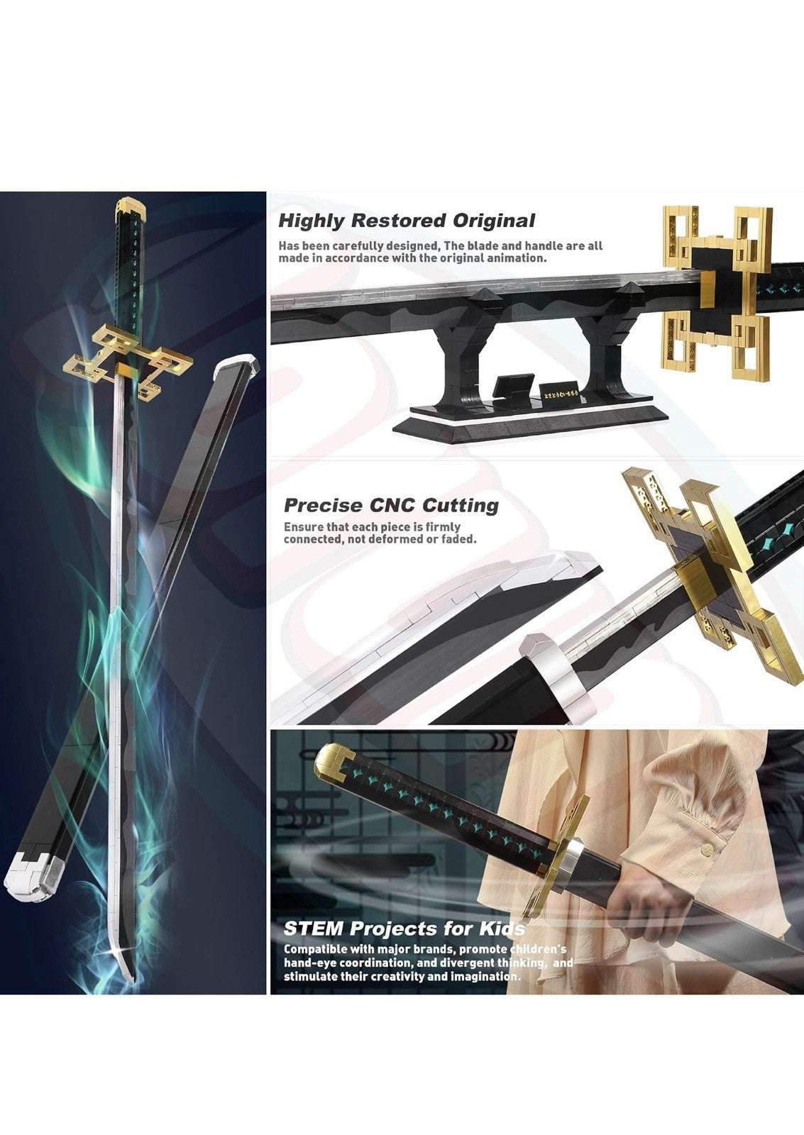 Jorumo Swords Building Sets for Adults and Kids, 40in Tokitou Muichirou Sword4