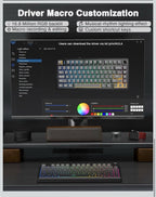AULA F75 Pro Wireless Mechanical Keyboard,75% Hot Swappable Custom Keyboard with7