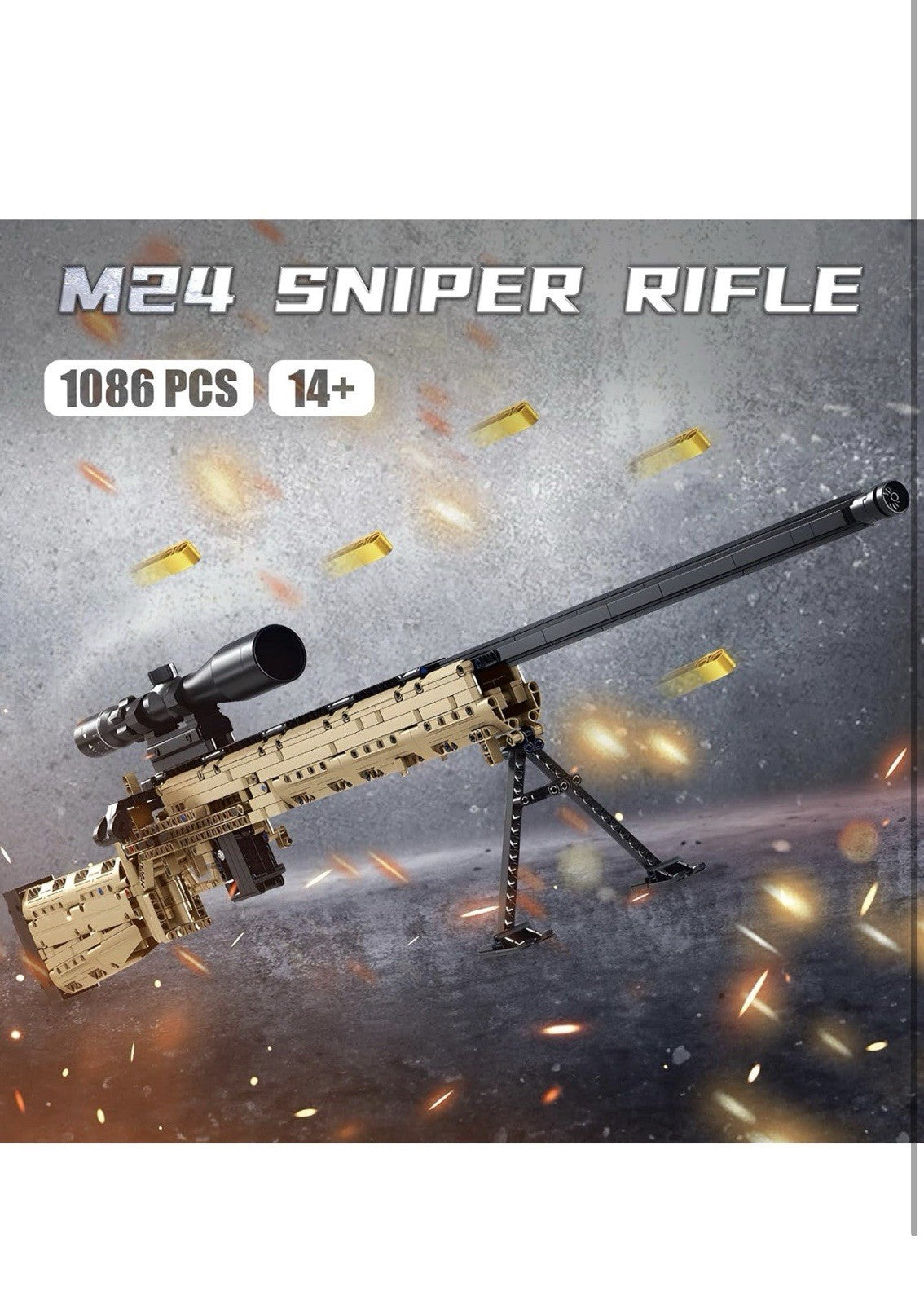 Shootable Sniper Playset, Building Bricks Toy, for Sniper Lover2