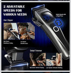 SUPRENT Cortapelos profesionales para hombres, combo de cortapelos y recortadora4