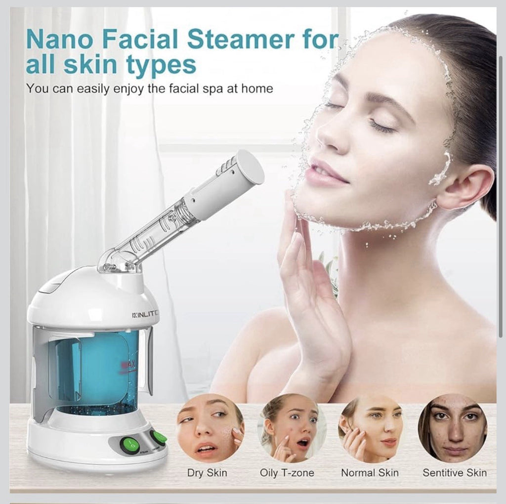 nano ionic facial steamer, Portable Facial Steamer With 360° Rotatable Arm2