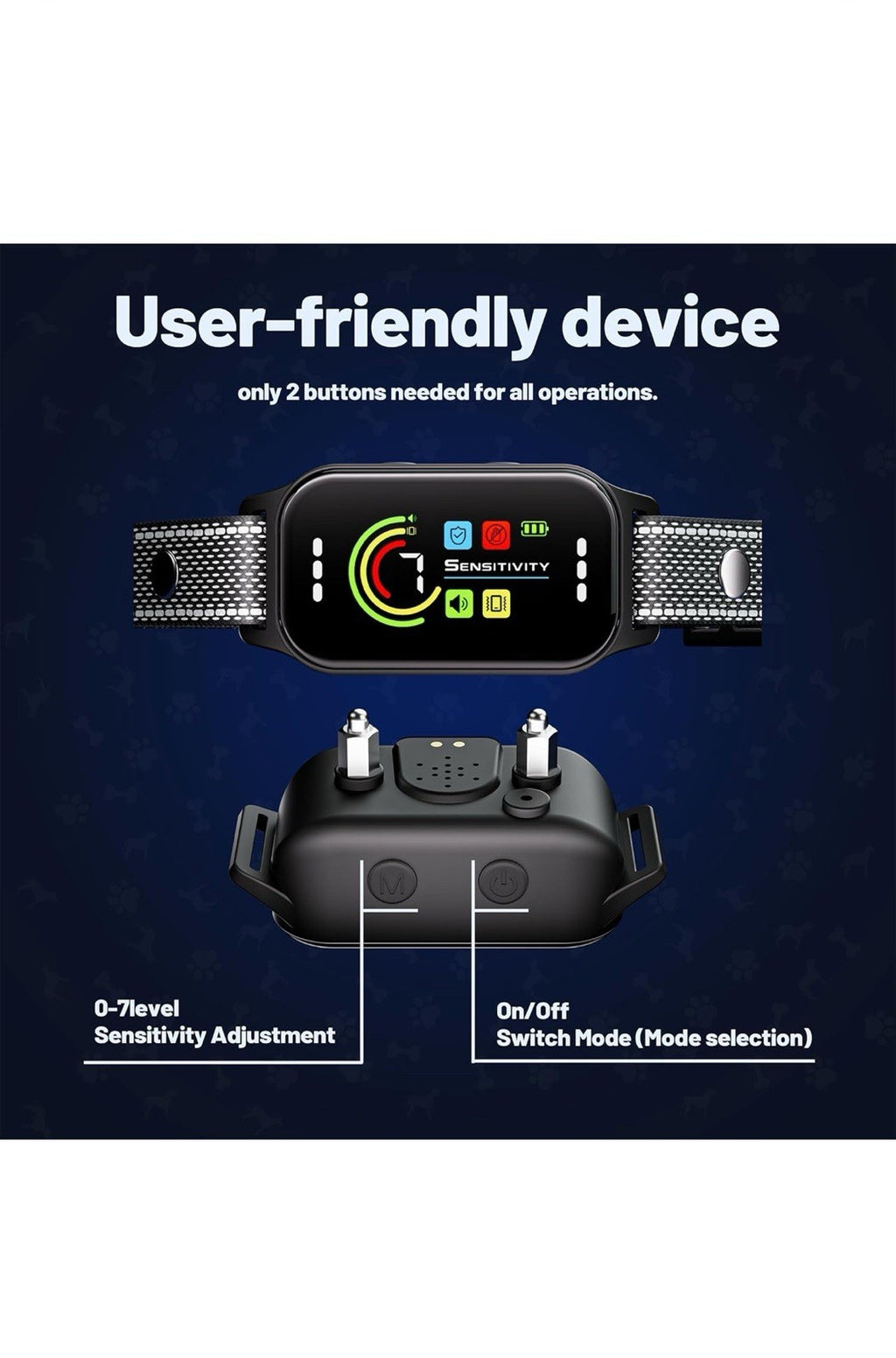 Collar antiladridos para perro, paquete de 2, collar antiladridos para perros g2