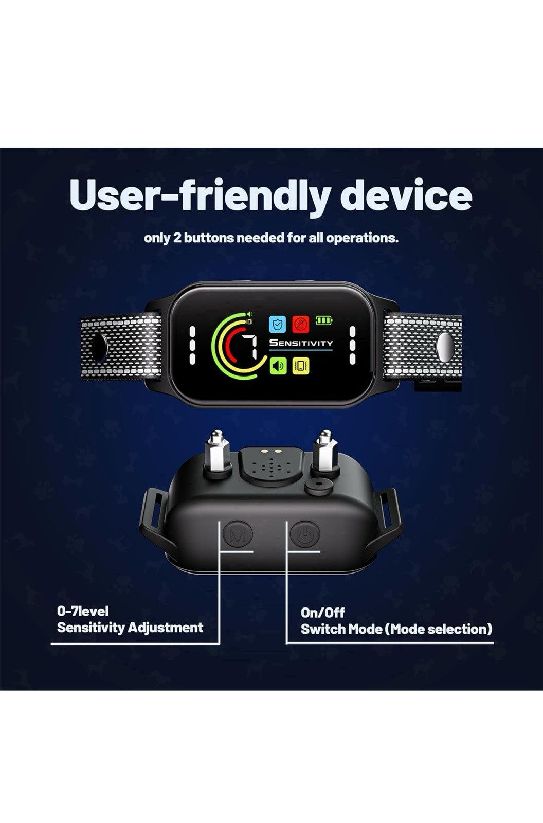 Collar antiladridos para perro, paquete de 2, collar antiladridos para perros g2