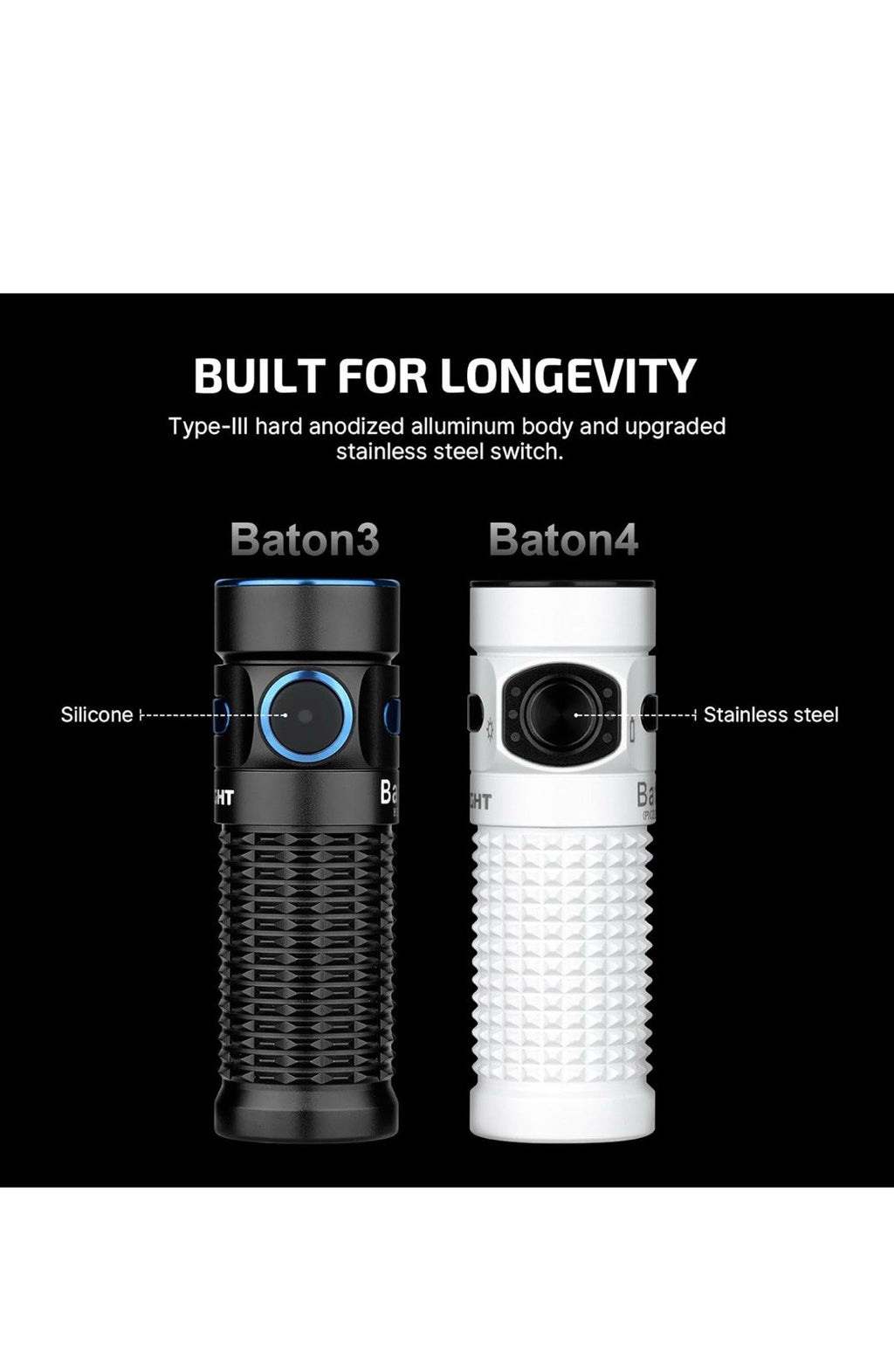 Olight Baton 4 Premium Edition 1300 LM EDC Pocket Flashlight Small Rechargeable2