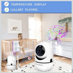 HelloBaby Video Baby Monitor with Remote Camera Pan-Tilt-Zoom, 3.2'' Color4