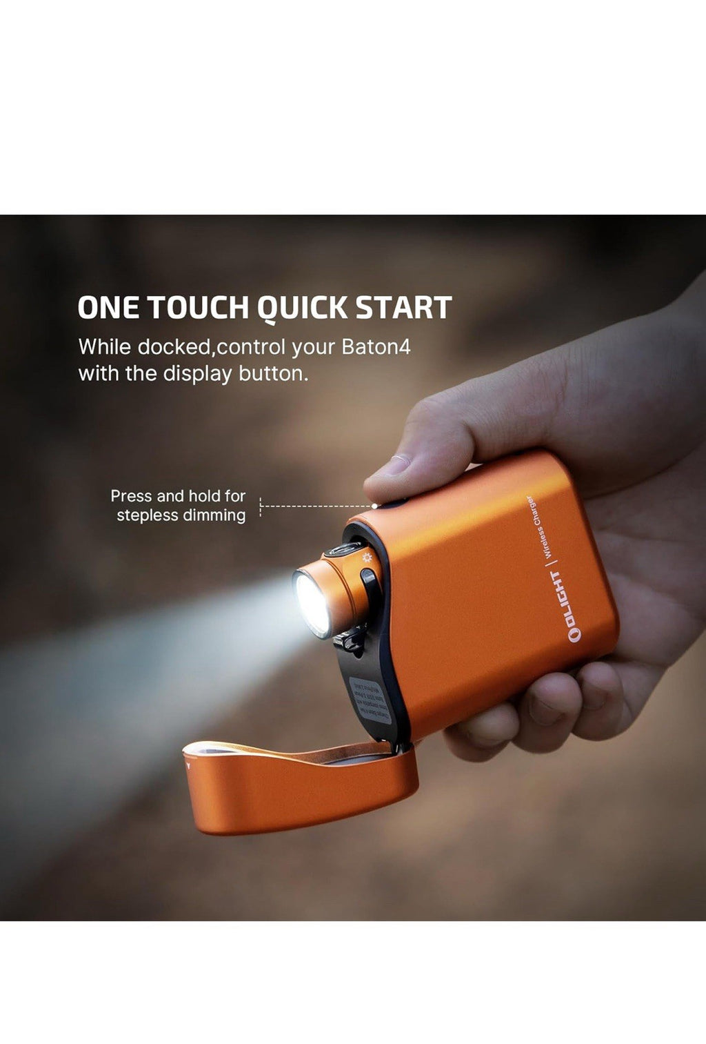 OLIGHT Baton4 EDC Flashlight 1300 Lumens, Rechargeable, Waterproof, OD Green5