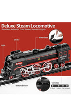 Large Train Set with Remote, 3Way Smoke, Light and Sound, Boy Gift Electric Tra2