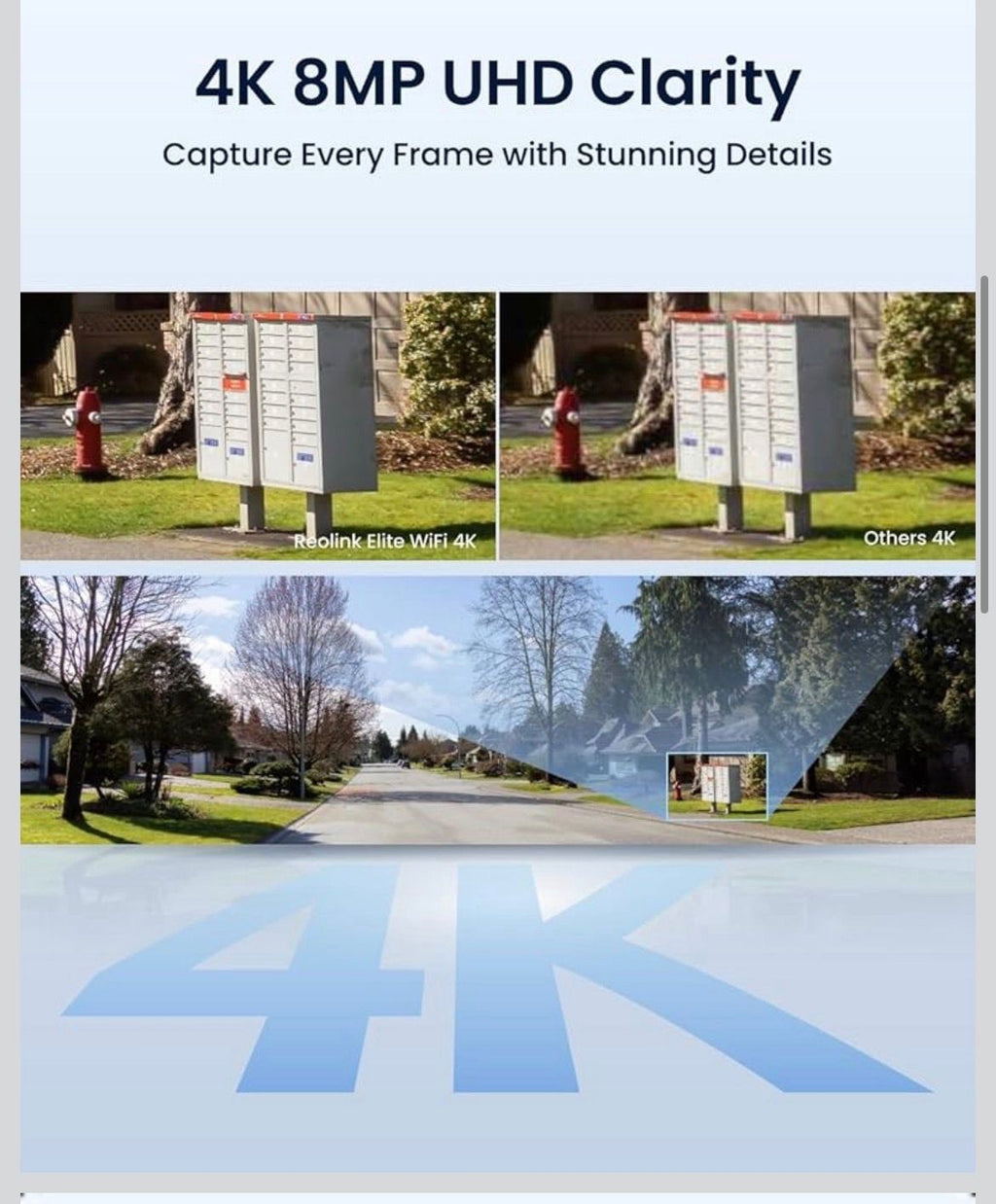 Reolink Elite WiFi 8MP 4K Dual-Lens Plug-in Security Camera Color Night Vision1