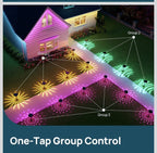 Smart Solar Pathway Lights SP6, In-App Pattern Switching Solar Lights Outdoor, U7