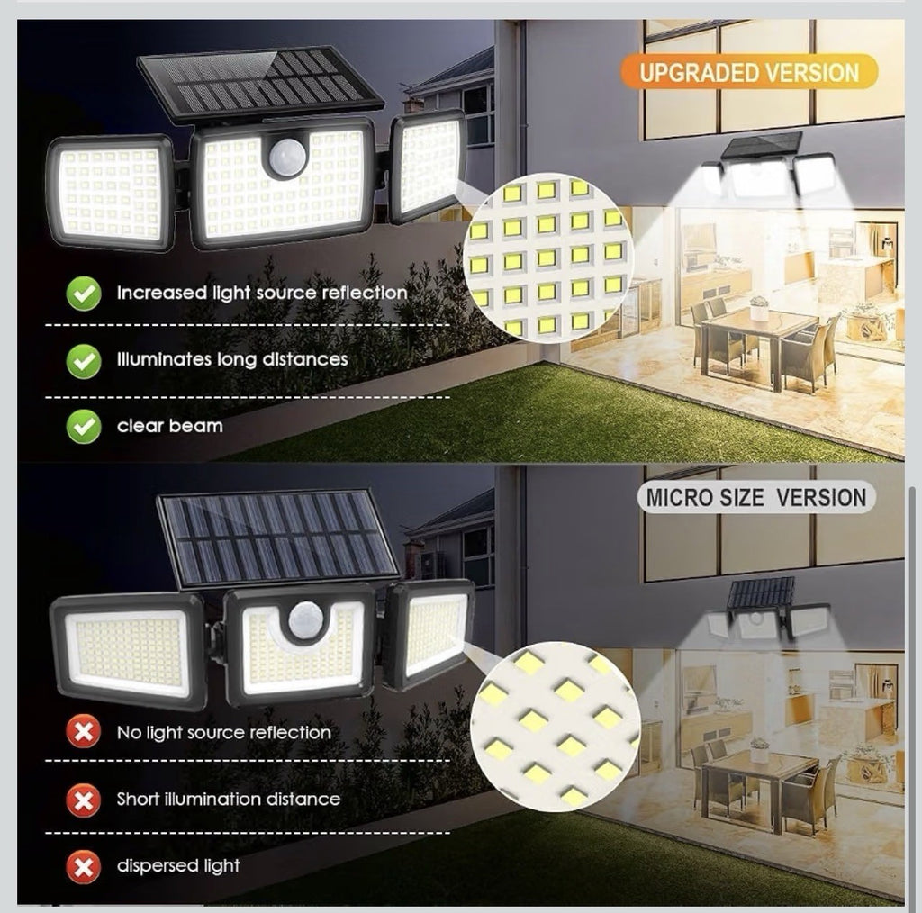 MIHANI Solar Flood Lights Outdoor, 2500LM Motion Sensor Security Lights with 2703