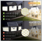MIHANI Solar Flood Lights Outdoor, 2500LM Motion Sensor Security Lights with 2703