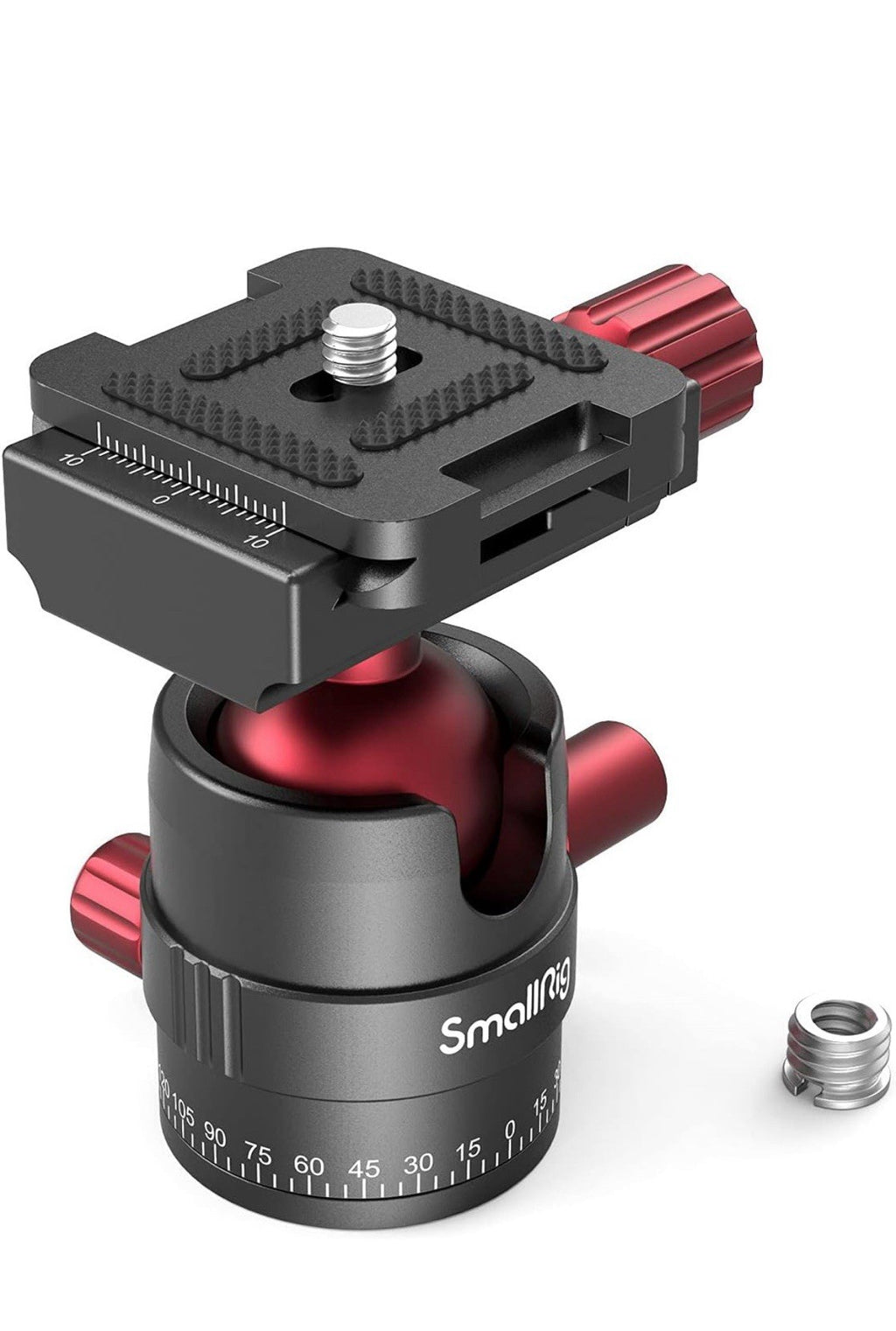 SmallRig Cabezal de bola de trípode, cabezal de bola panorámico giratorio de 3600