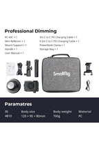 SmallRig RC 60C RGB Bi-Color LED Video Light Built-in Battery 2500K-10000K 48108