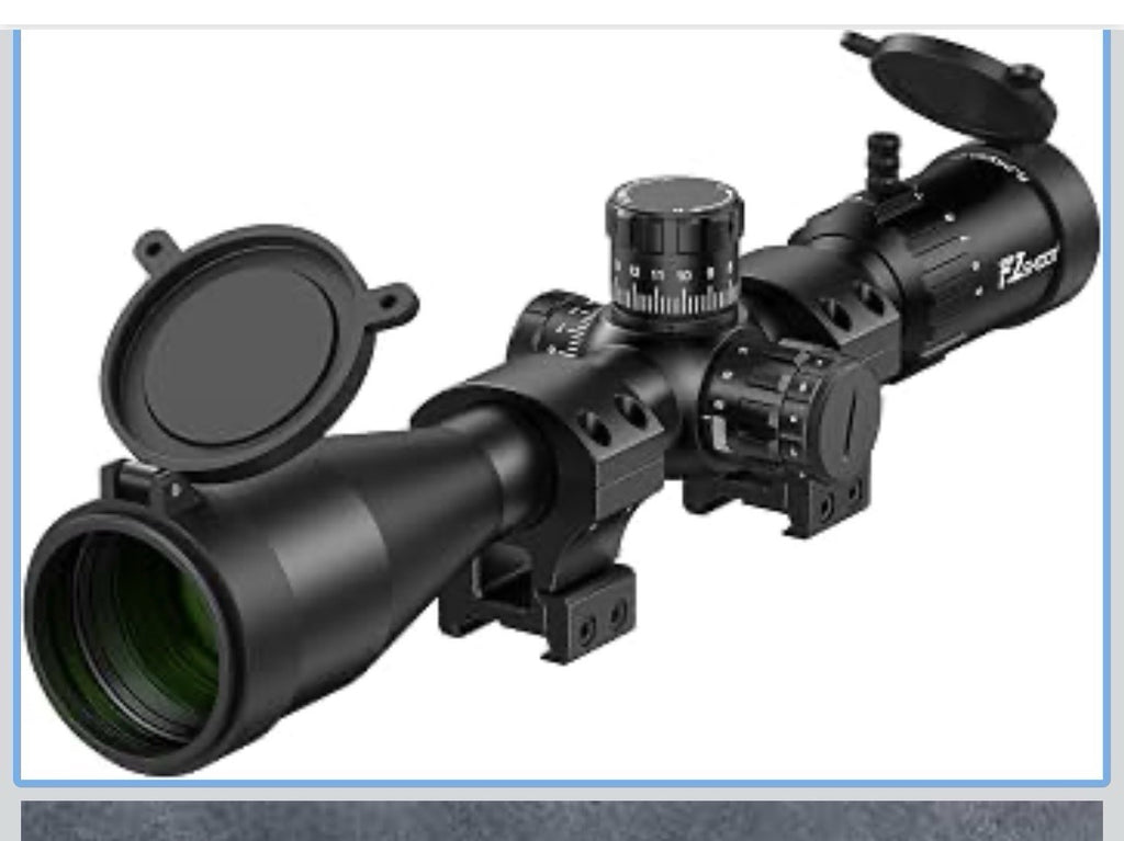EZshoot FFP Rifle Scope with Zero Stop, MOA Illuminated Reticle, Parallax Ad0