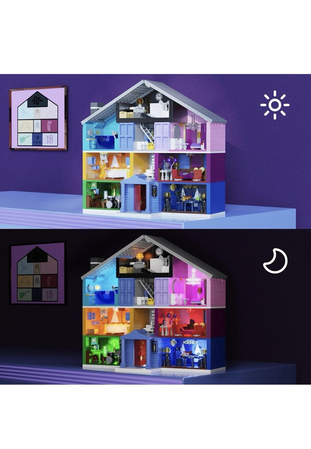 Juego de construcción de Star House, modelo de juguete de Star House compatibl5