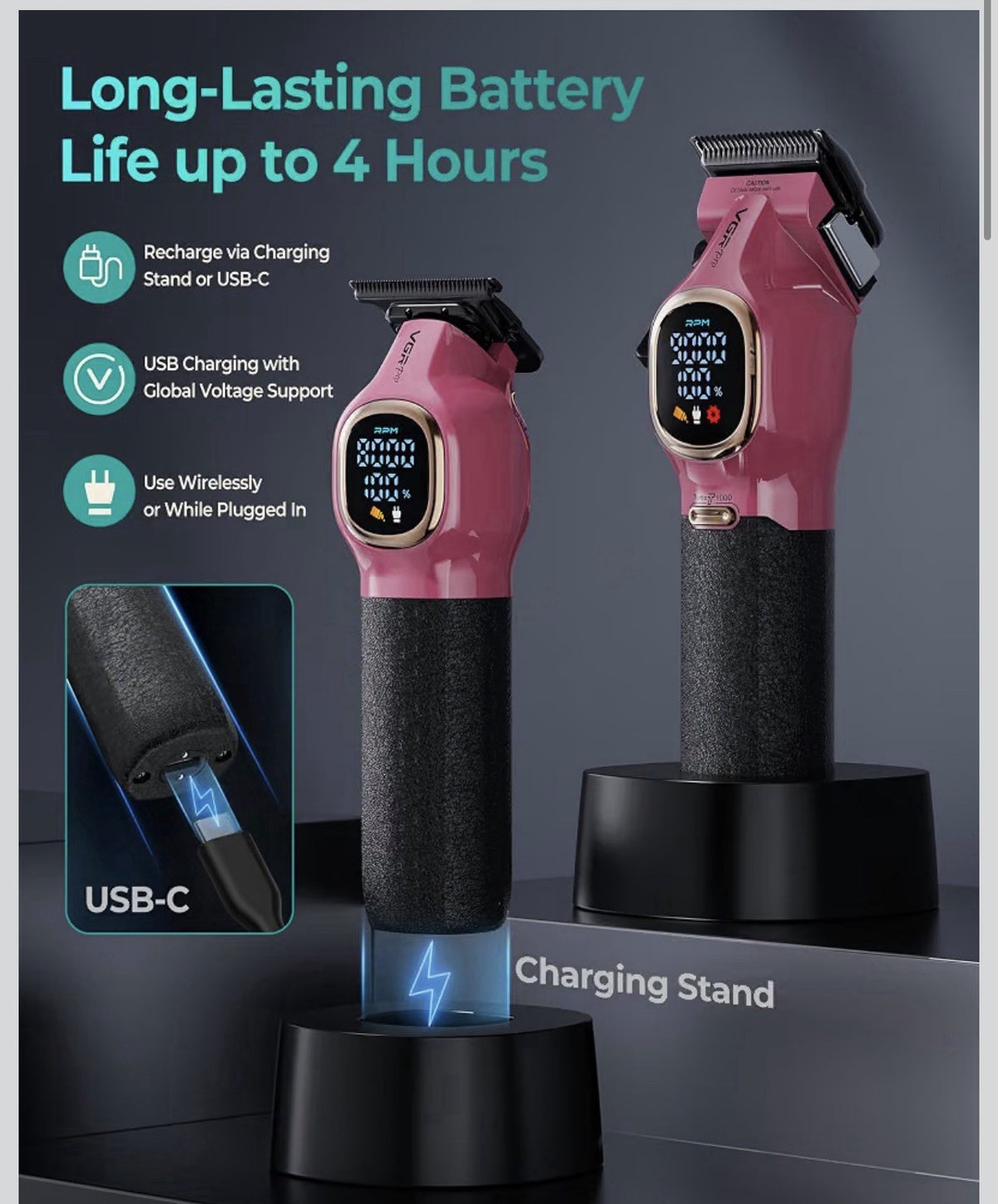 VGRPRO Professional Hair Clippers for Men, Cordless Clipper and1
