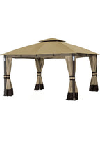 Apex Garden Replacement Canopy for Lowe's Allen Roth 10x12 Inch Gazebo - Beige0