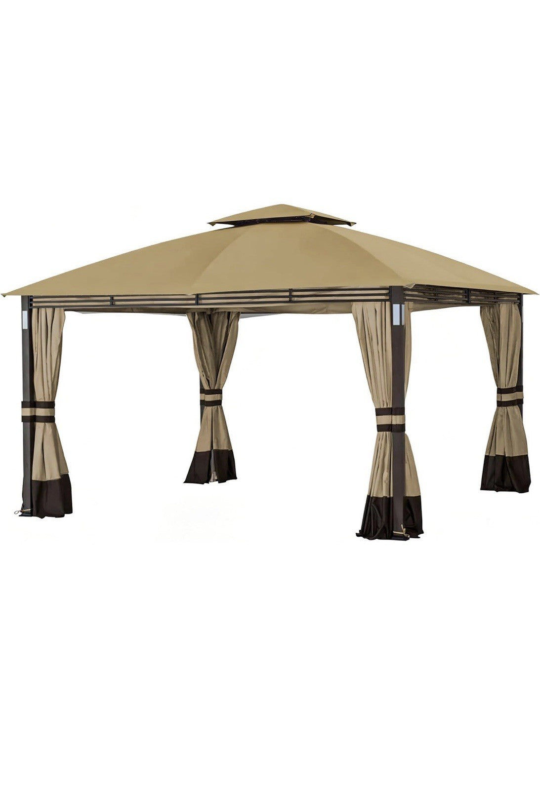 Apex Garden Replacement Canopy for Lowe's Allen Roth 10x12 Inch Gazebo - Beige0