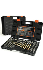 62Pcs Screw Extractor Set with Left Hand Drill Bit, Bolt Extractor Kit Heavy D0