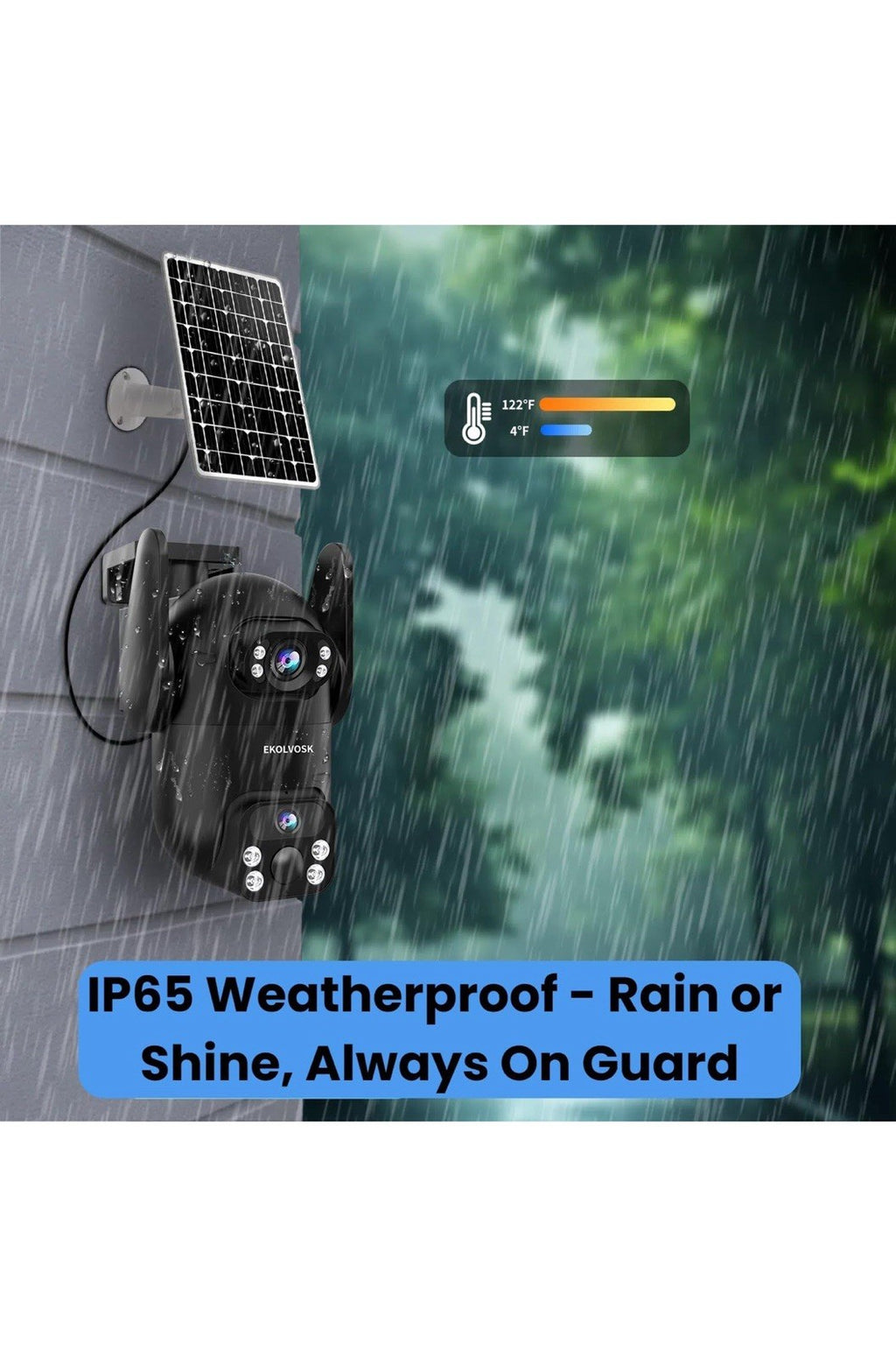 Solar Security Cameras Wireless Outdoor, Dual Lens 2K 360° View Cameras for Home7