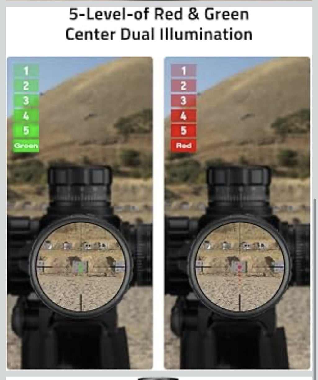 CVLIFE 4x32 Crossbow Scope, Red Green Illuminated Compact Crossbow Scopes for...2
