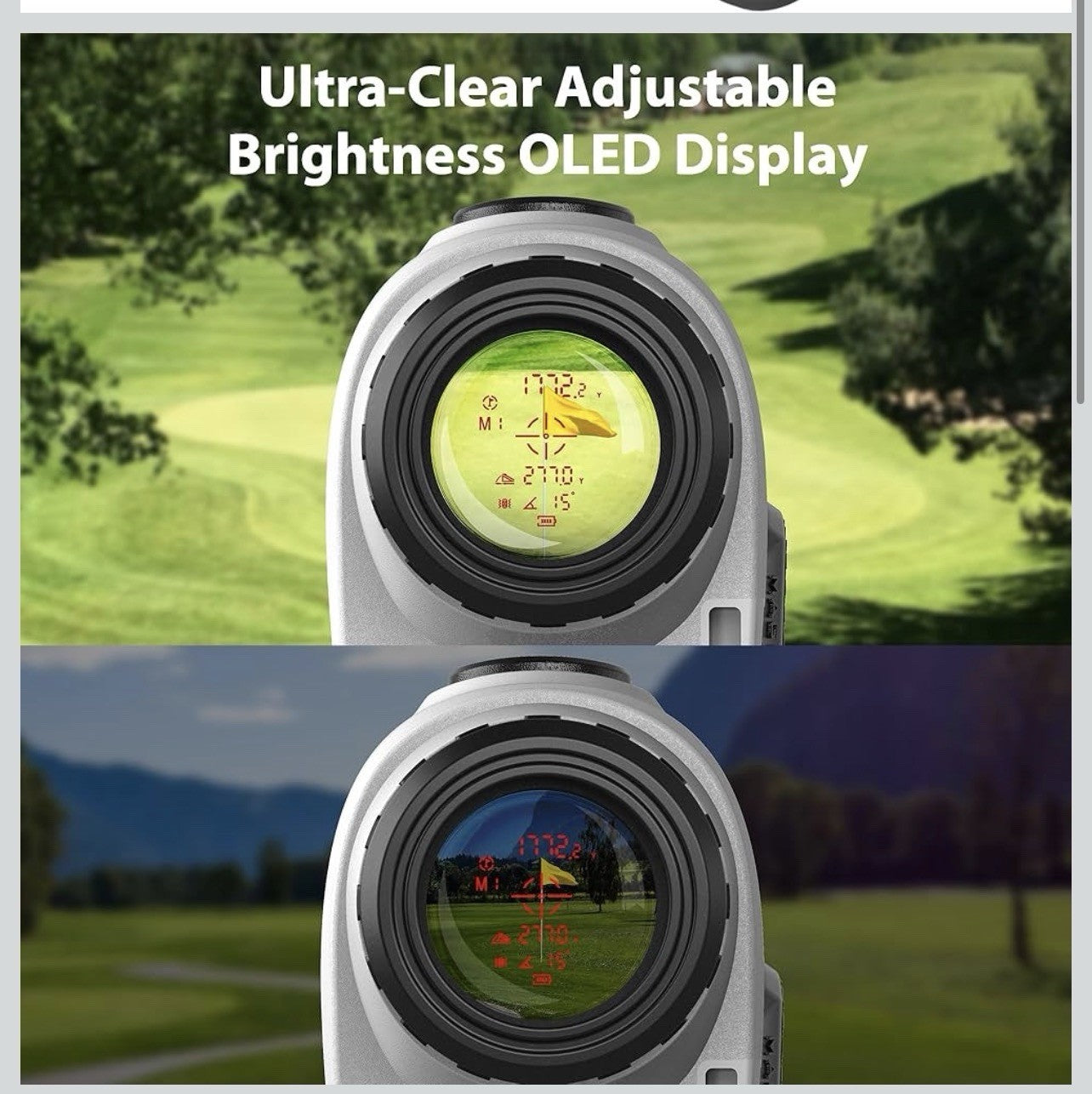 Gogogo Sport Vpro Gen 2 Golf Laser Rangefinder, 1200/2500Y Ranging, Ultra-Clea 5