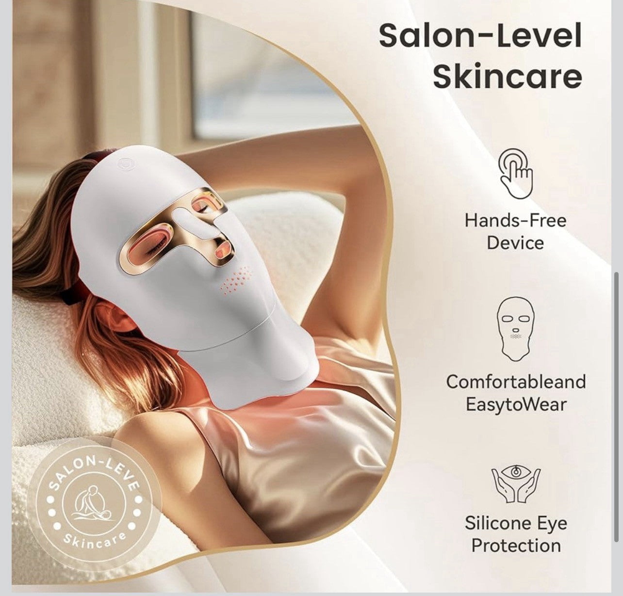 Máscara facial LED Terapia de luz Cuidado de la piel Anti envejecimiento US NEW3