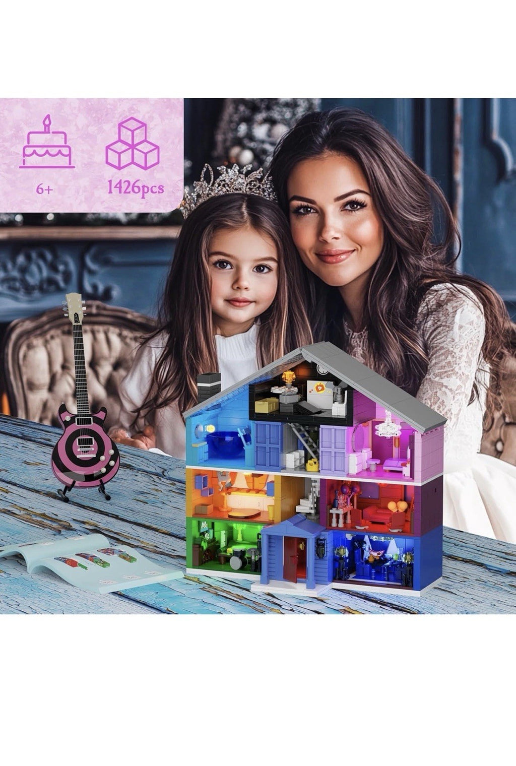 Juego de construcción de Star House, modelo de juguete de Star House compatibl4