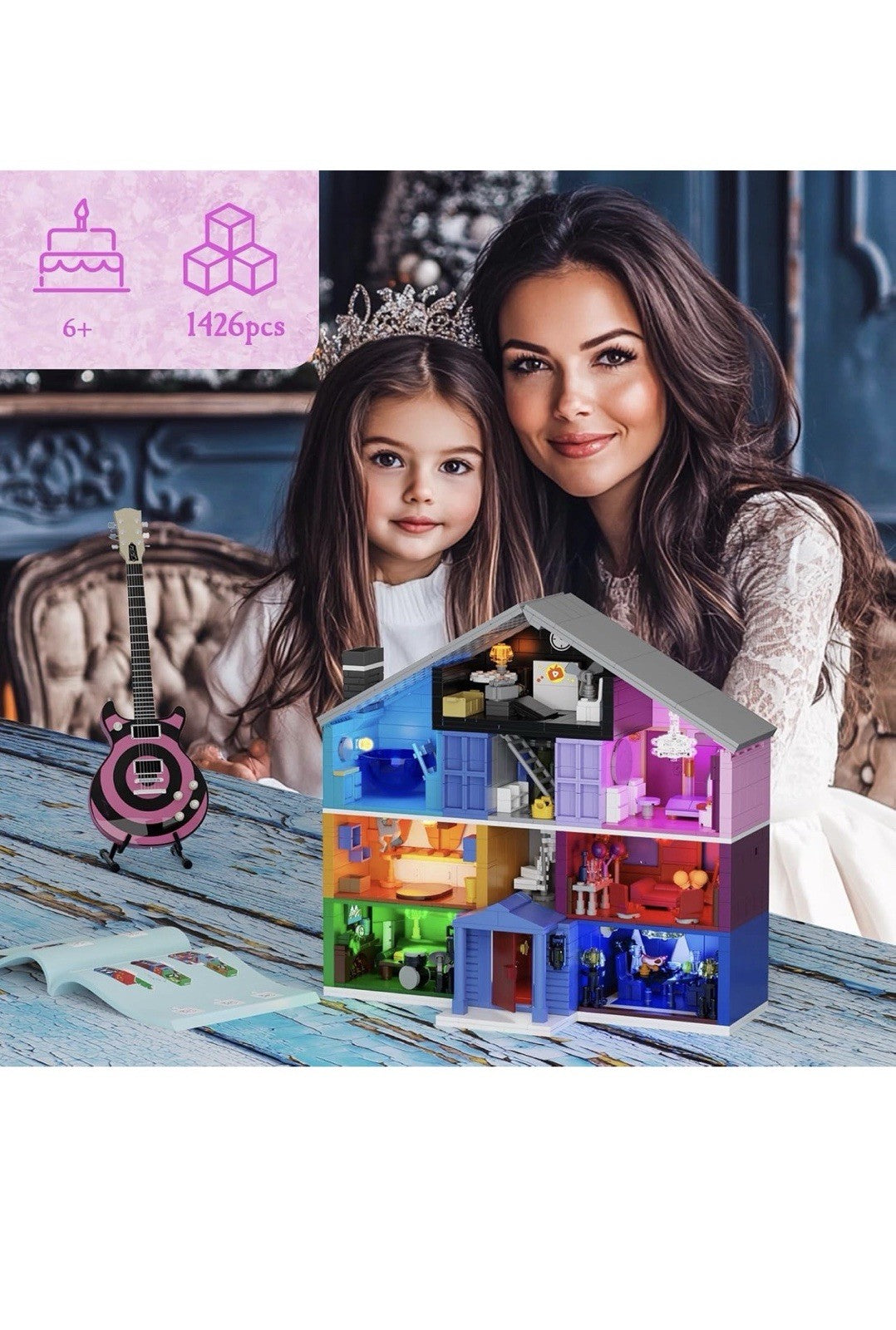 Juego de construcción de Star House, modelo de juguete de Star House compatibl4