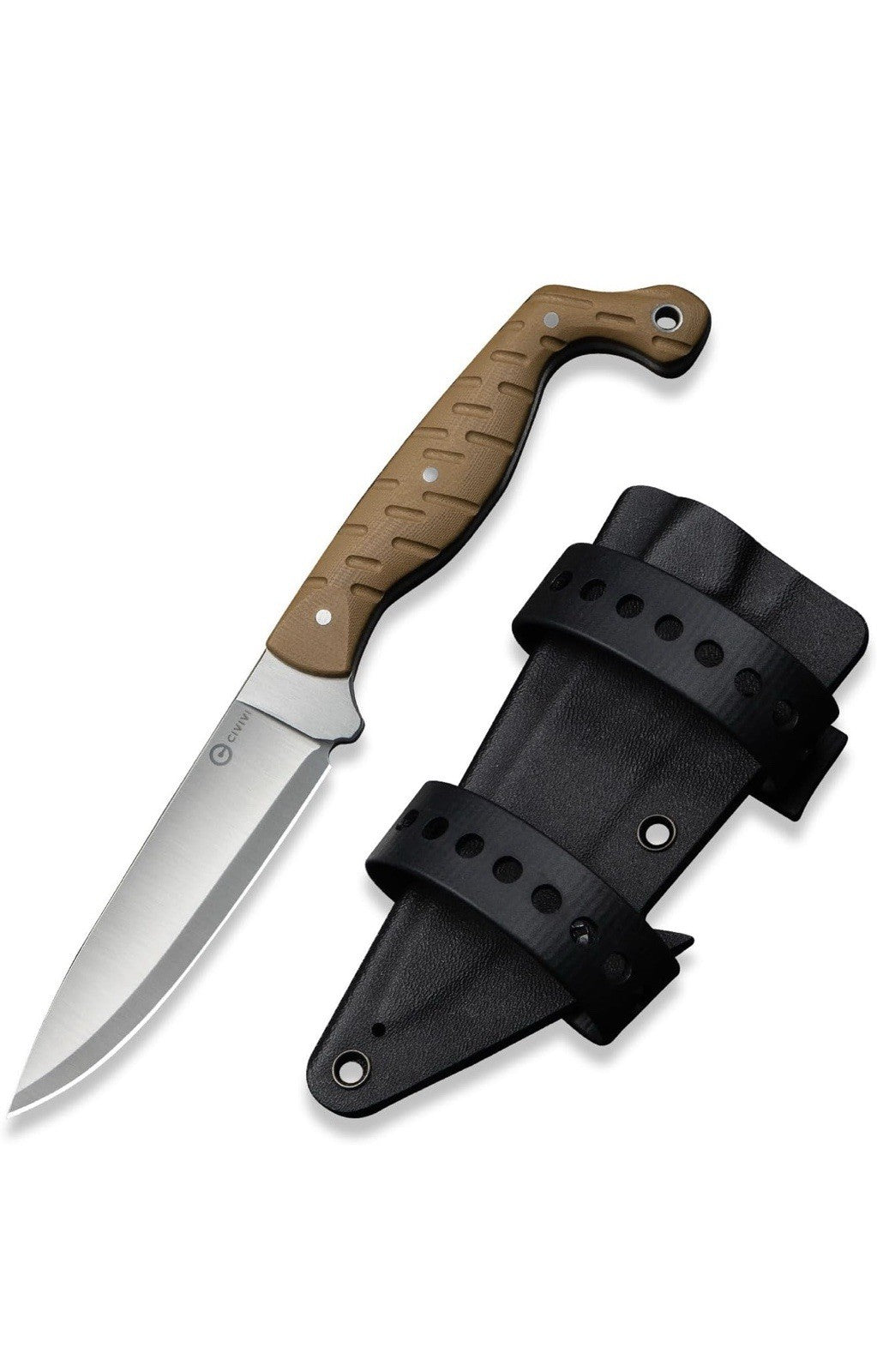 CIVIVI MDRN Hunter - Cuchillo de hoja fija con funda,0