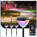 Smart Solar Pathway Lights SP6, In-App Pattern Switching Solar Lights Outdoor, U0