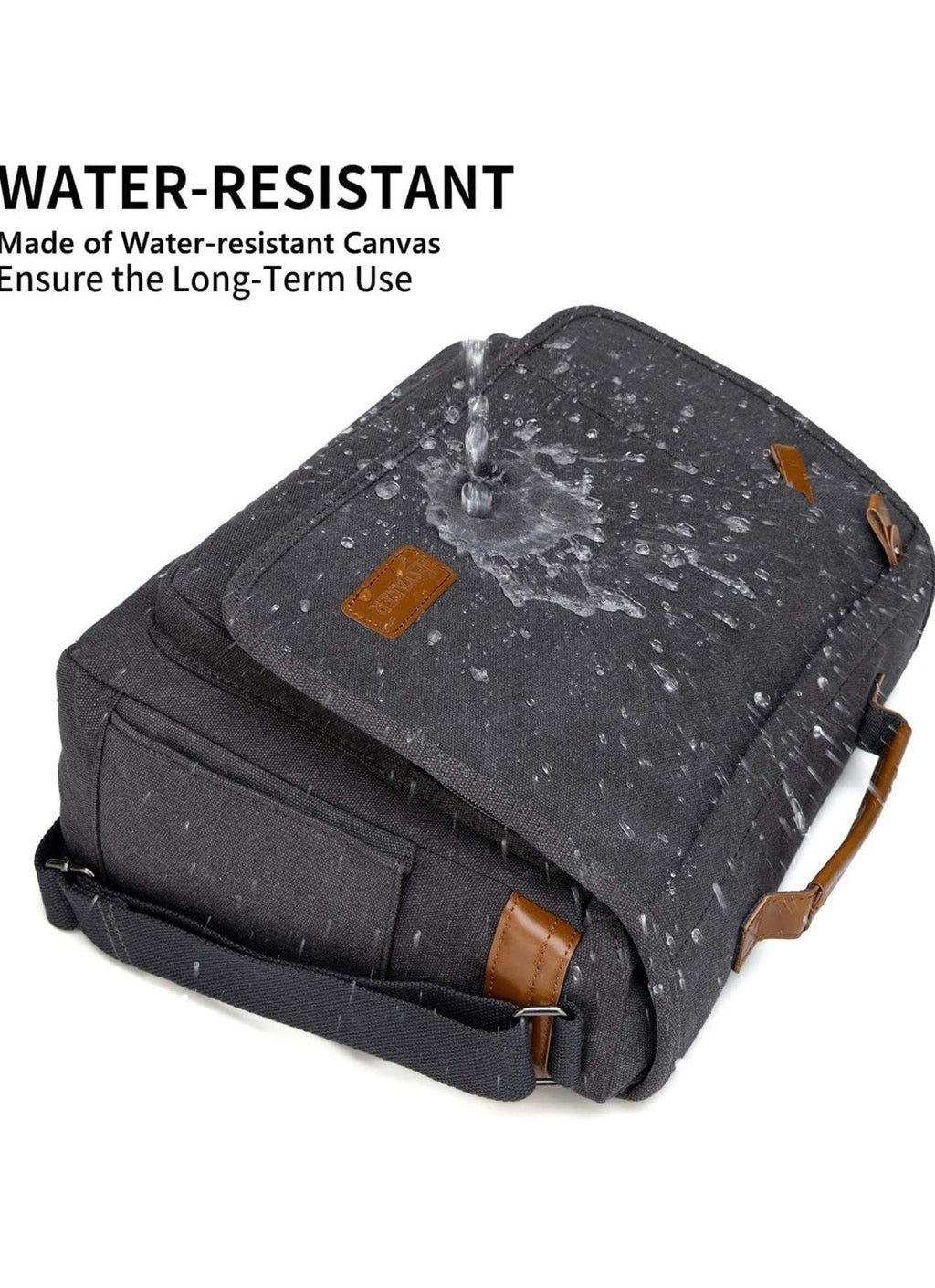 ESTARER Bolsa de mensajero para computadora de 17 a 17.3 pulgadas, resistente a2