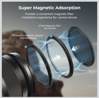 SmallRig 5-in-1 Magnetic 67mm Lens Filter Kit: VND + CPL + Black Mist 1/4 +6