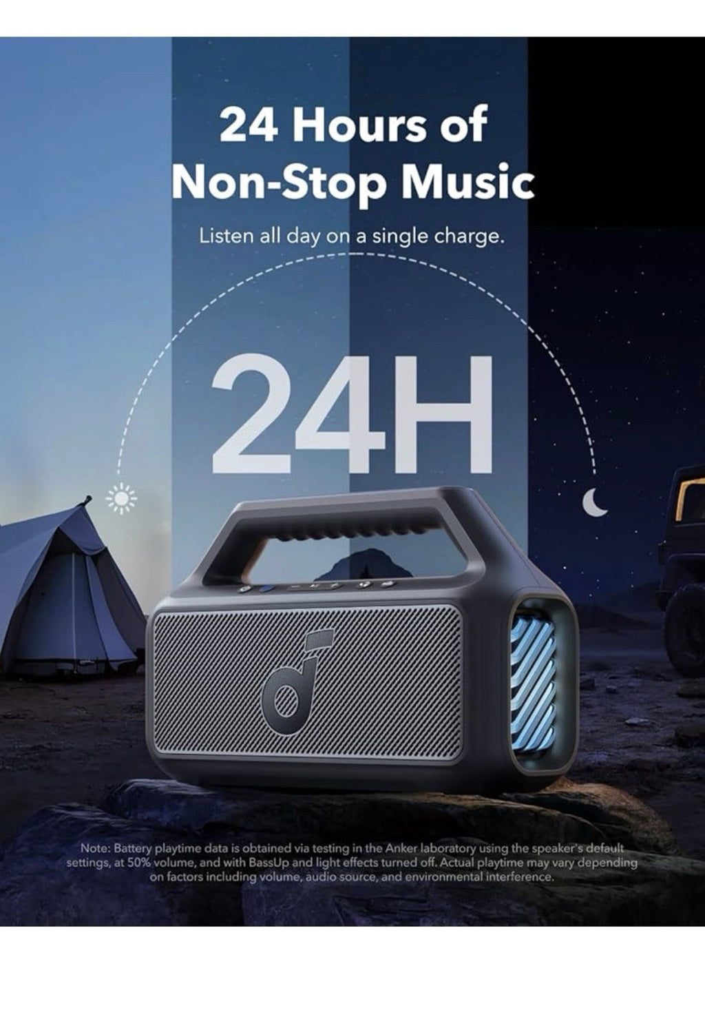 Soundcore Boom v2 Outdoor Speaker 80w Waterproof - 24 hour play - Open Box5