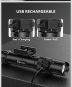 2500 Lumens Rifle Laser Light Combo Compatible with M-Rail, Rechargeable7