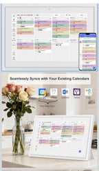 Digital Calendar 10.1 Inch Wall Planner Touch Screen Wifi Smart Electronic Plann0