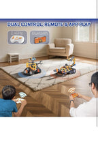 Robot Building Kit for Kids and Adults, 4-in-1 Rechargeable RC Robotics Kit with1