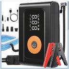 6000A 160PSI 8-in-1 Car Jump Starter with Air Compressor & Air Blower Supports0