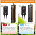 hygger Calentador de acuario de 300/w calentador sumergible para tanque de peces2