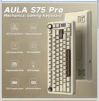 AULA S75 PRO Wireless Mechanical Gaming Keyboard with Screen&Knob, 80 Keys1
