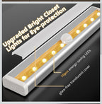 10 luces LED Batería para gabinete con sensor de movimiento (3 Pack)