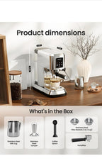 topzee Espresso Machine 20 Bar, Compact Coffee Maker with Milk Frother  Cold ...4