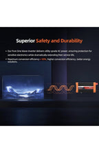 BELTTT Inversor de onda sinusoidal pura de 1500 W de 12 V a 120 V4