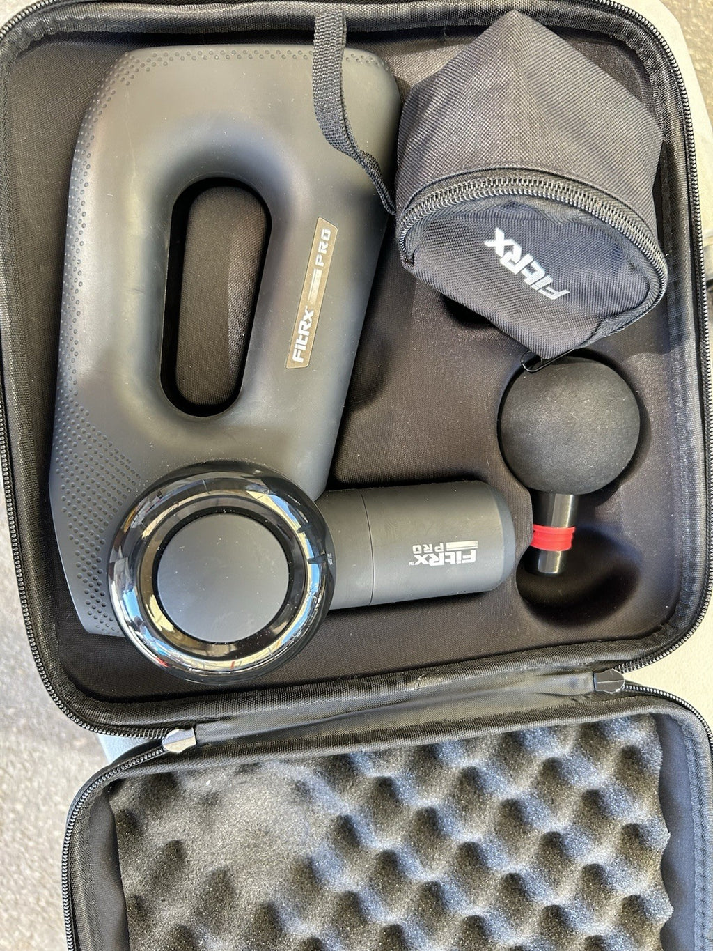 Pistola de masaje de percusión terapéutica de mano con 5 ajustes de velocidad,6