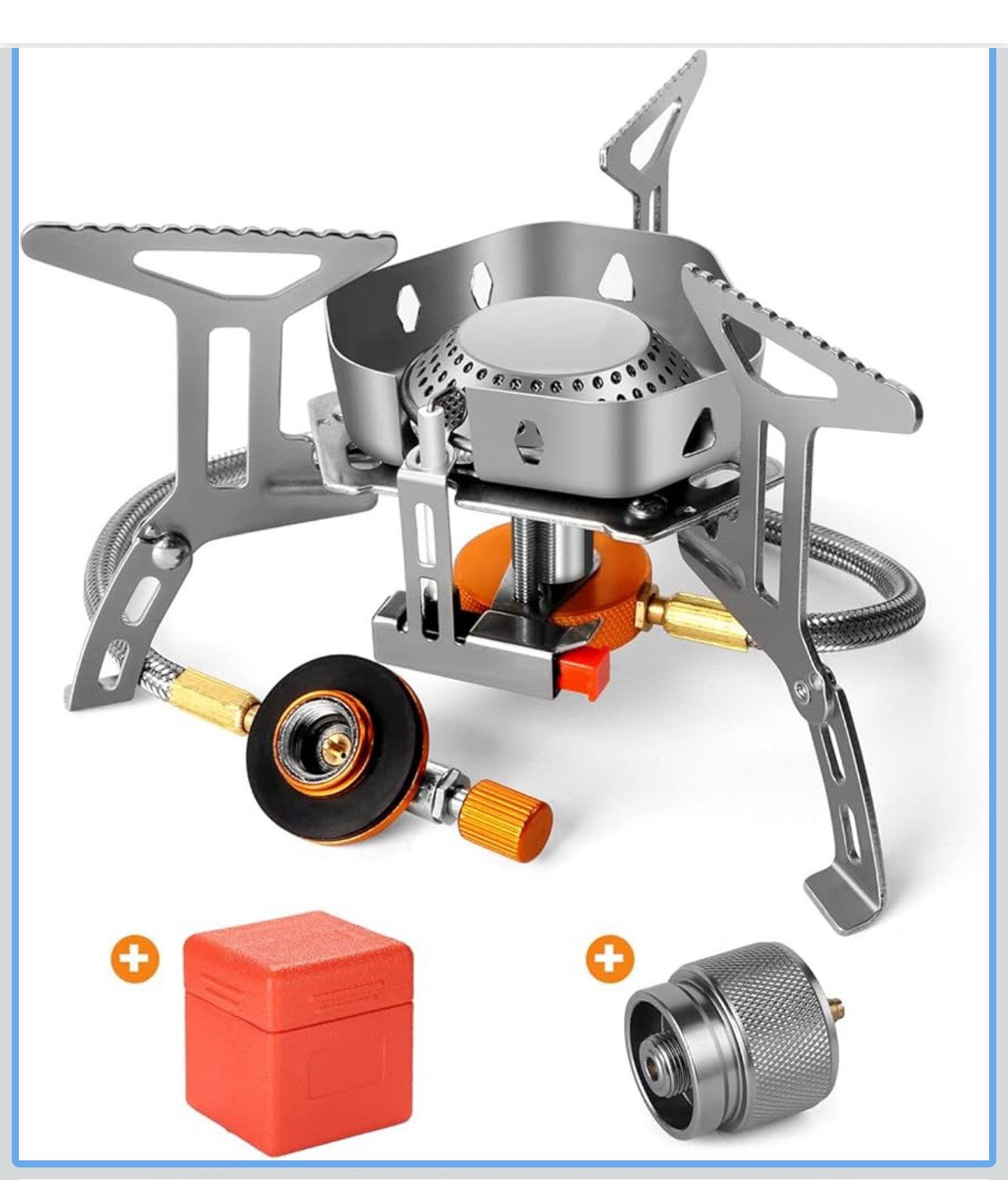 Estufa de campamento a prueba de viento estufa de gas para acampar al aire libre0