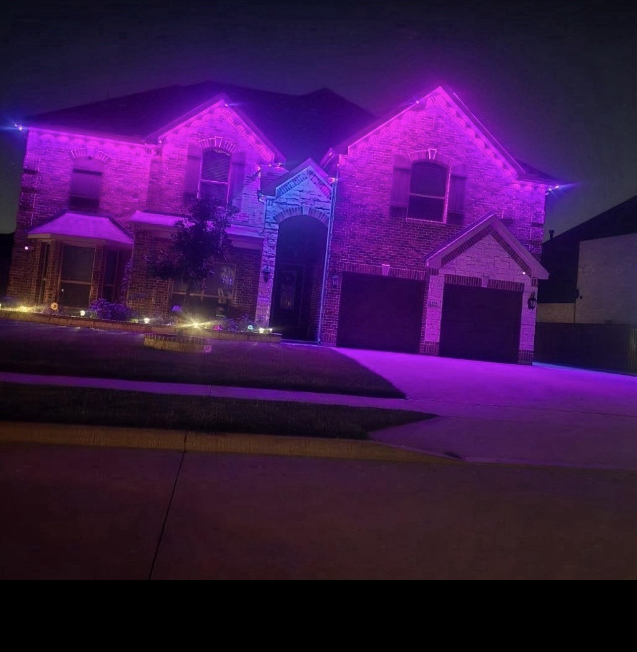 Luces exteriores permanentes, luces de alero RGB de 200 pies con control de apli1